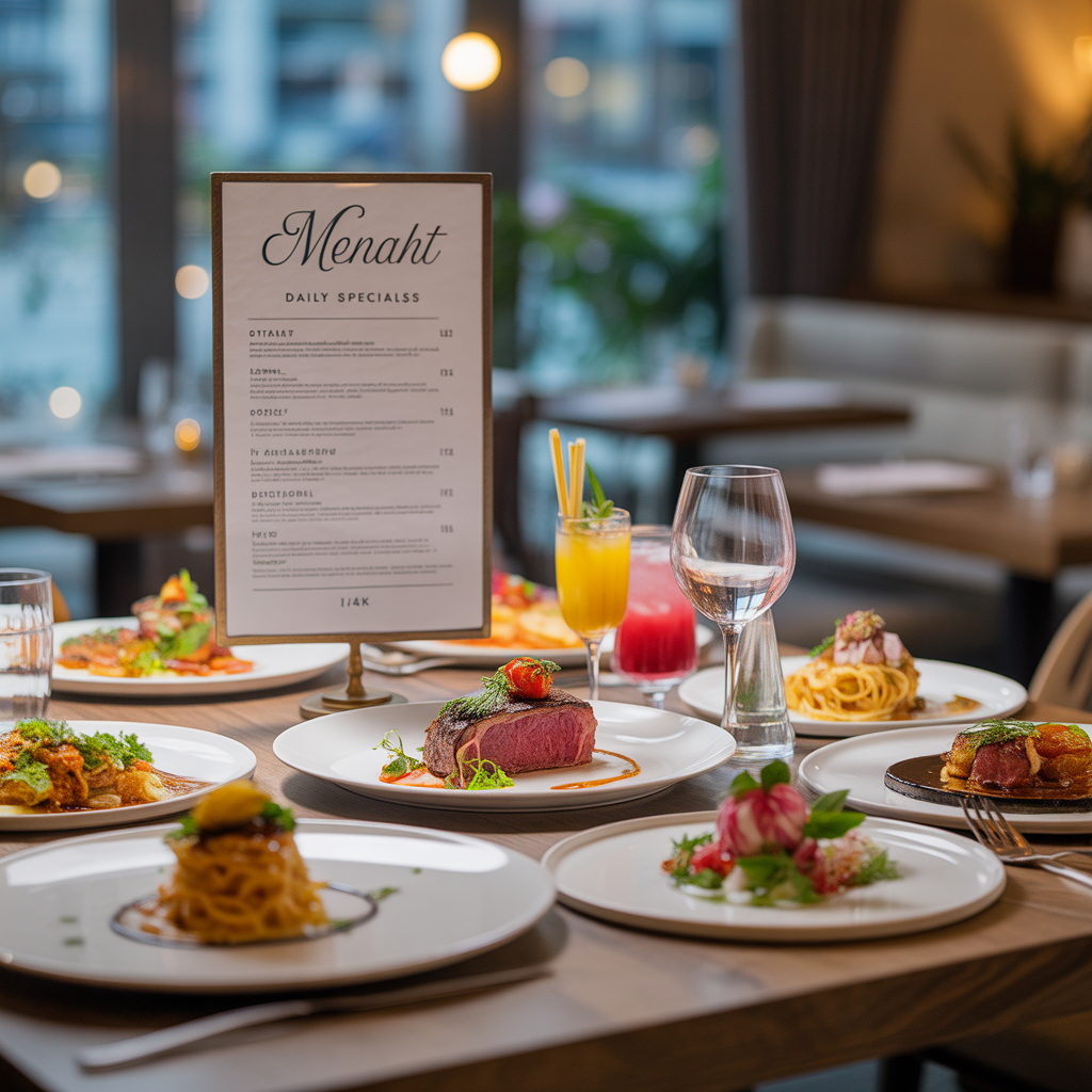 Menu & Specials: Create Menus Keep Customers Coming Back!