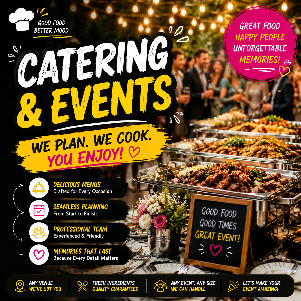 When Food Meets Chaos: Funny Guide to Catering & Events Fun!
