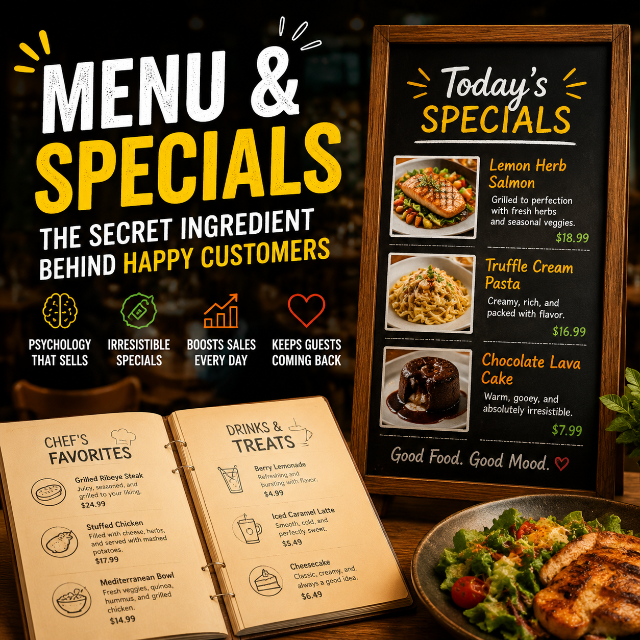 Why Menu & Specials Always Win Hungry Crowds Every Time Out!