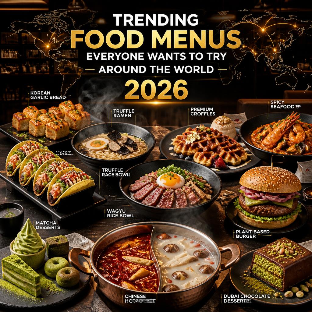 Trending Food Menus Everyone Wants to Try Around the World 2026