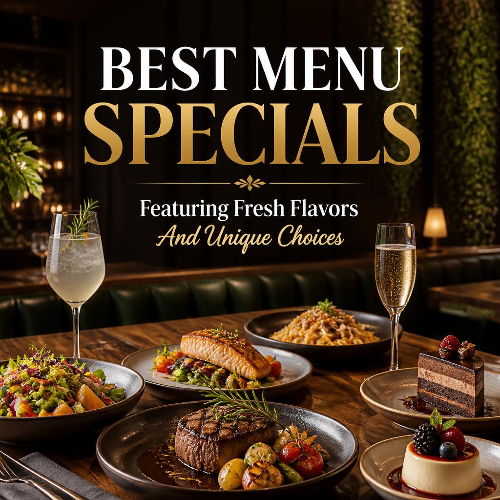 Best Menu Specials Featuring Fresh Flavors And Unique Choices